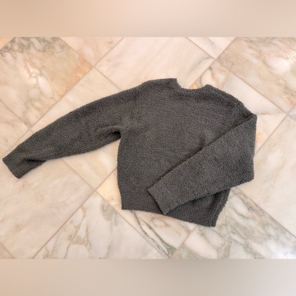 SKIMS Forest Green Women's Crew Neck Sweater